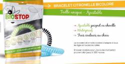 BIOSTOP Bracelet bicolore au citronelle panaché TU