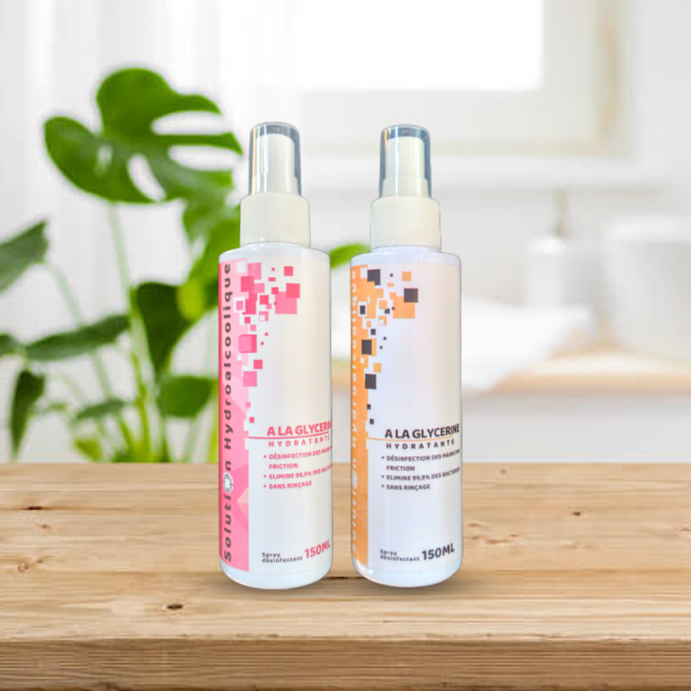 2 flacon de solution Hydroalcoolique