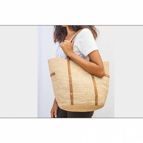 SAC EN FIBRES/CUIR STARS