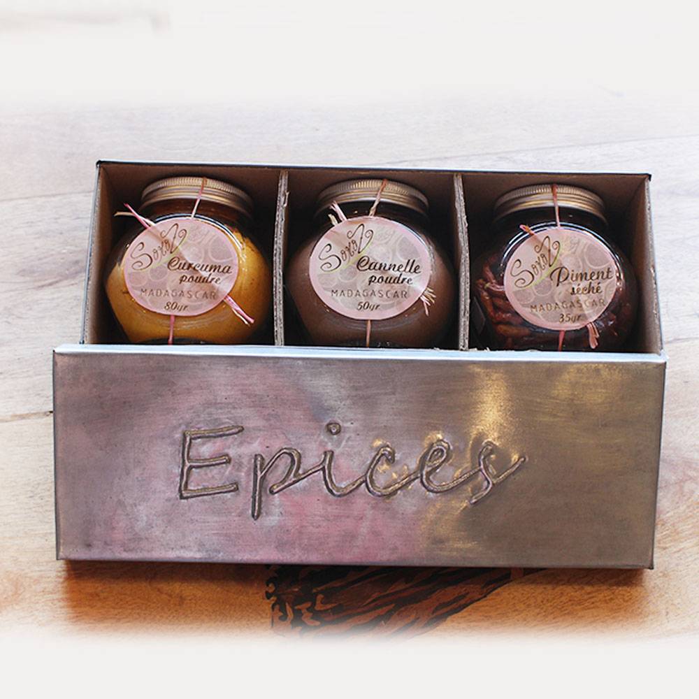 Coffret epices en boite