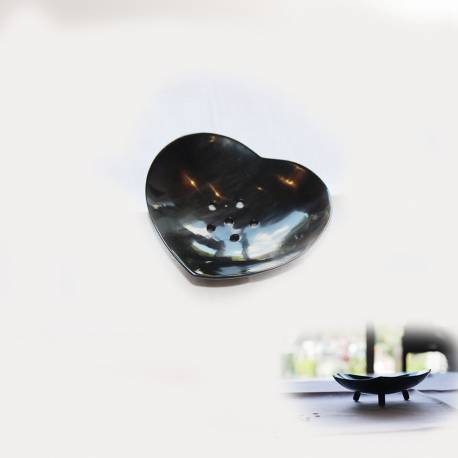 Port savon corne avec socle