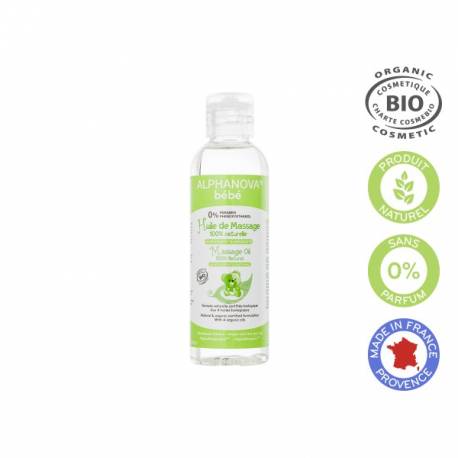 ALPHANOVA Huile de massage bébé Bio - 100 ml