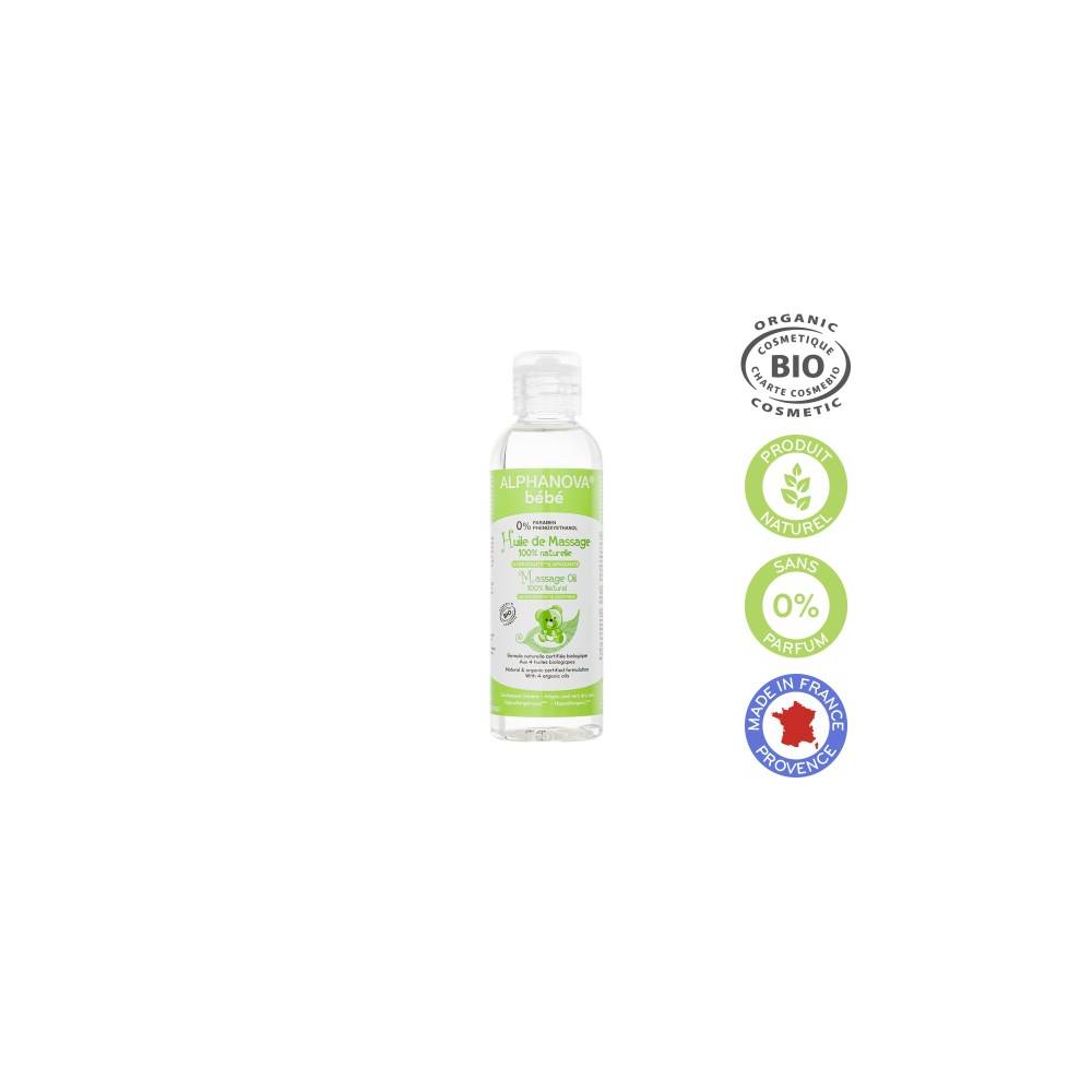 ALPHANOVA Huile de massage bébé Bio - 100 ml