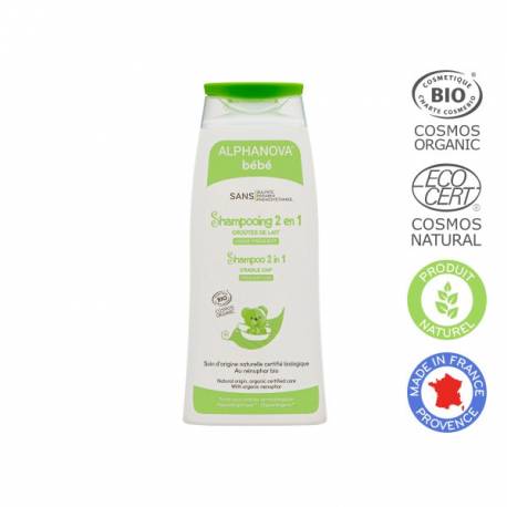 ALPHANOVA Shampoing très doux bébé Bio - 200 ml