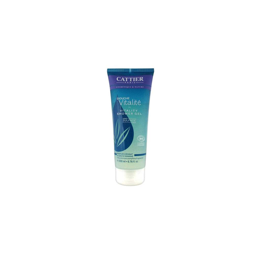 CATTIER Gel douche sans sulfates - Douche vitalité BIO - tube 200 ml