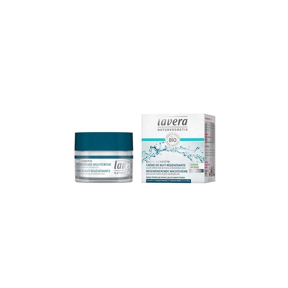 LAVERA Basis sensitiv, Crème de nuit régénérante - pot 50 ml