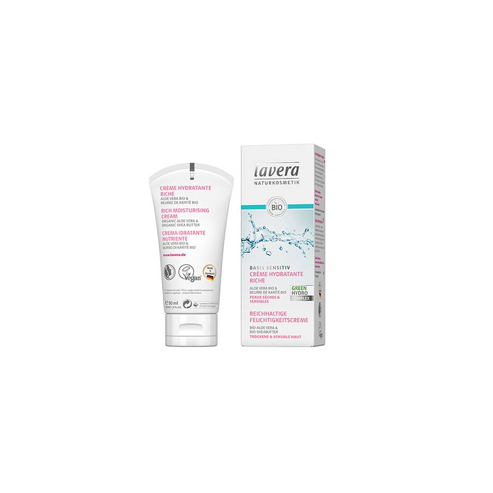 LAVERA Basis sensitiv, Crème hydratante riche - tube 50 ml