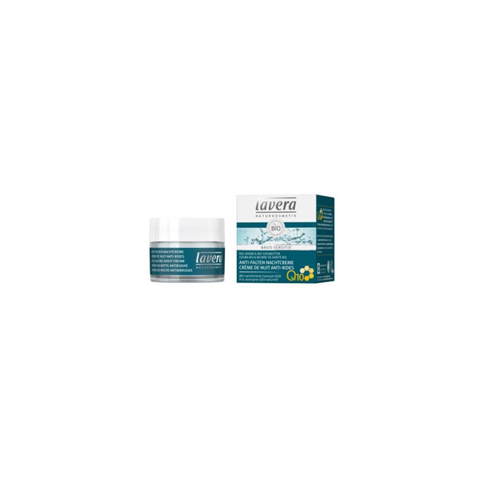 LAVERA Basis, Crème de nuit anti-rides à la coenzyme Q10 - 50 ml