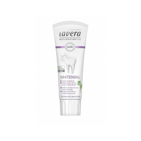 LAVERA Dentifrice Whitening aux agents nettoyants Bambou et fluorure - 75 ml