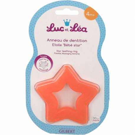 LUC & LEA ANNEAUX DENTITION SOUPLE ETOILE