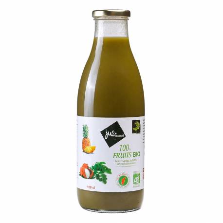 PUR JUS DE FRUIT 100 CL ANANAS LITCHI MORINGA BIO