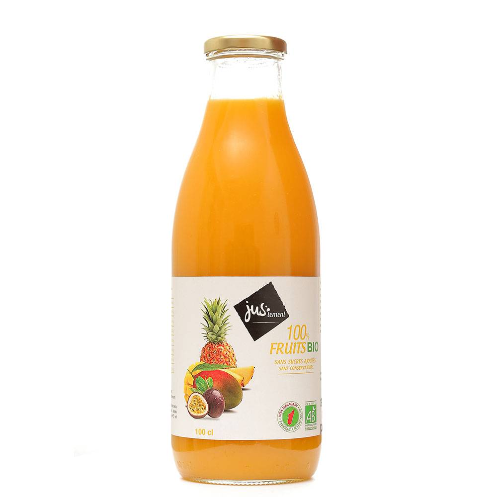 PUR JUS DE FRUIT 100 CL ANANAS MANGUE PASSION BIO