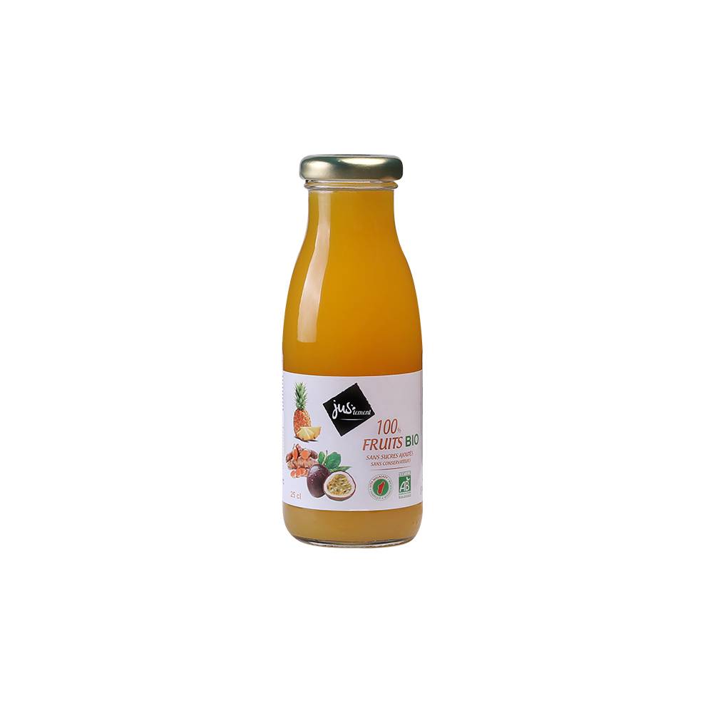 PUR JUS DE FRUIT 25 CL ANANAS PASSION CURCUMA BIO