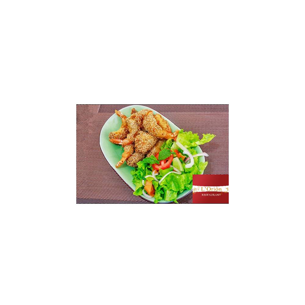 BEIGNET DE CREVETTE SÉSAME (10 PIECES)