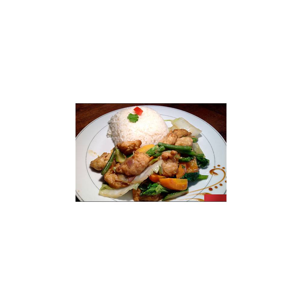 BOULETTE DE POISSON SAUCE HUÎTRE ET BRÈDE CHINOIS