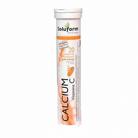 SOLUFORM CALCIUM+VITAMINE C ORANGE 20CP EFF