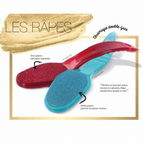 BEAUTY CHARM RAPE PIED - DOUBLE FACE BLEU OU ROUGE