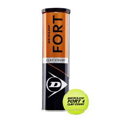 TUBE DE 4 BALLES DE TENNIS DUNLOP FORT TOURNAMENT SELECT