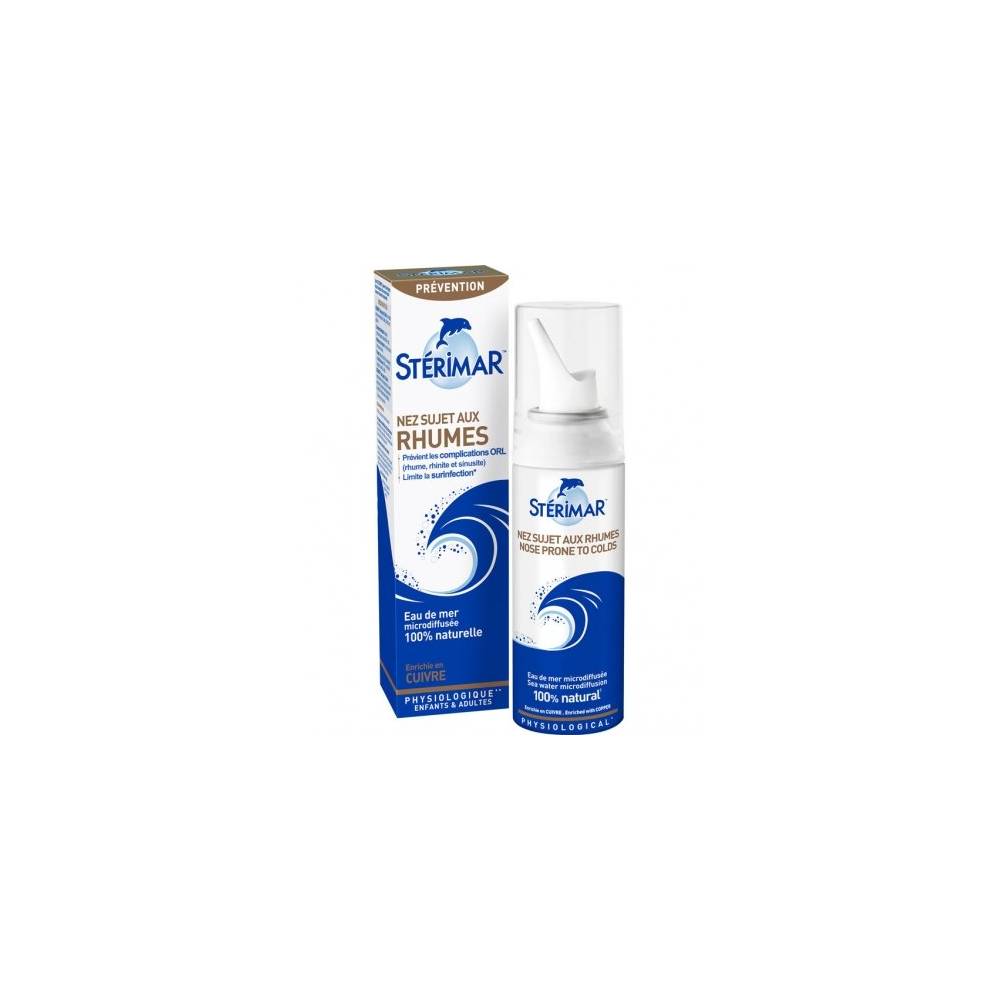 STERIMAR CUIVRE NEZ SUJET AUX  RHUMES 100ML