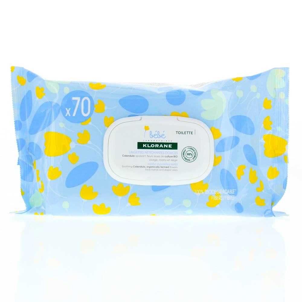 KLORANE BB LINGETTE NETTOYANT DOUCEUR BIODEGR B/70