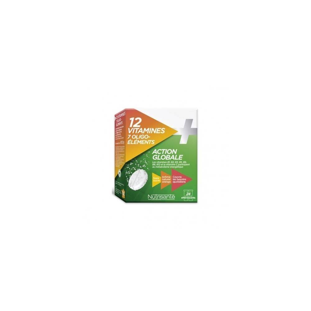 NUTRISANTE 12VIT 7OLIGOELEMEN ACTION GLOBALE B/24
