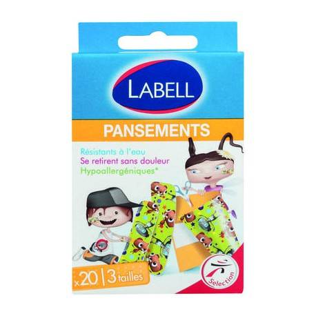 PANSEMENT ENFANT LABELL 3 TAILLES B/20