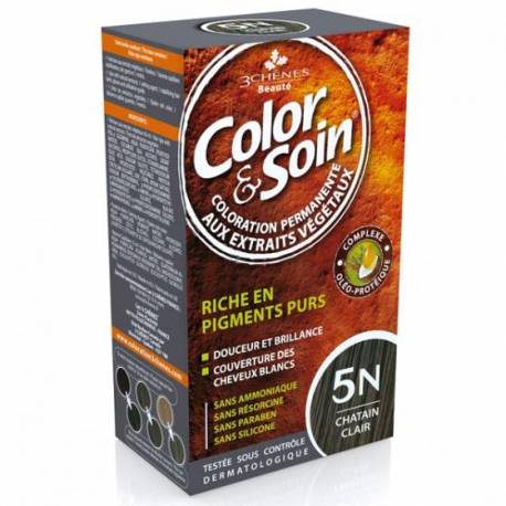 3 CHENES COLOR & SIOIN CHATAIN CLAIR 5N