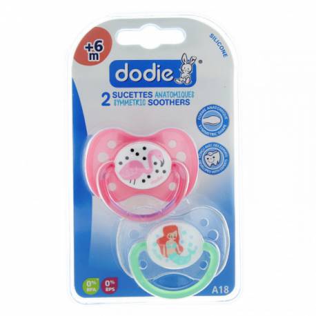 DODIE SUCETTE SILICONE ANAT SYM +6M
