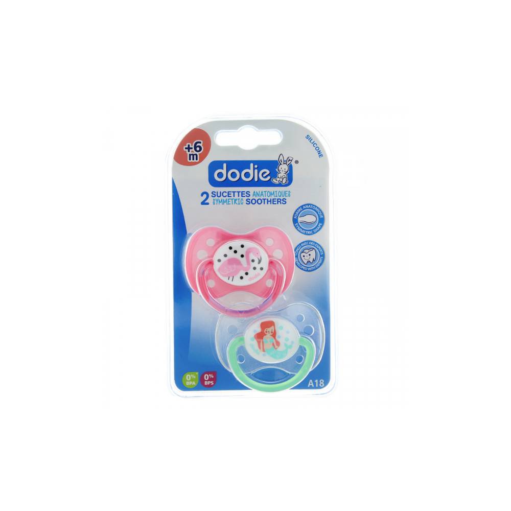 DODIE SUCETTE SILICONE ANAT SYM +6M