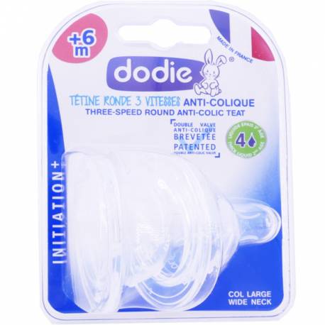 DODIE TETINE COL LARGE +6M DEBIT 4 B/2