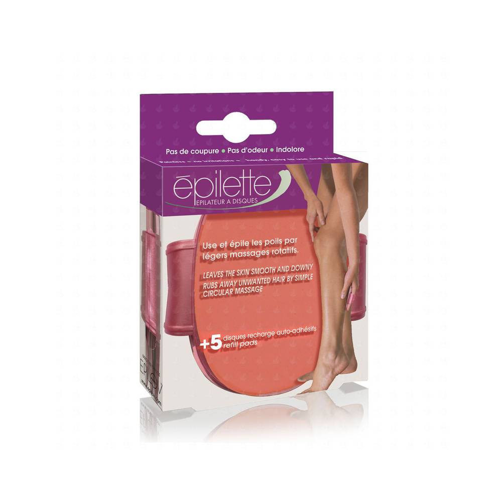 EPILETTE LADY CORPS+5 DISQUES RECHARGES