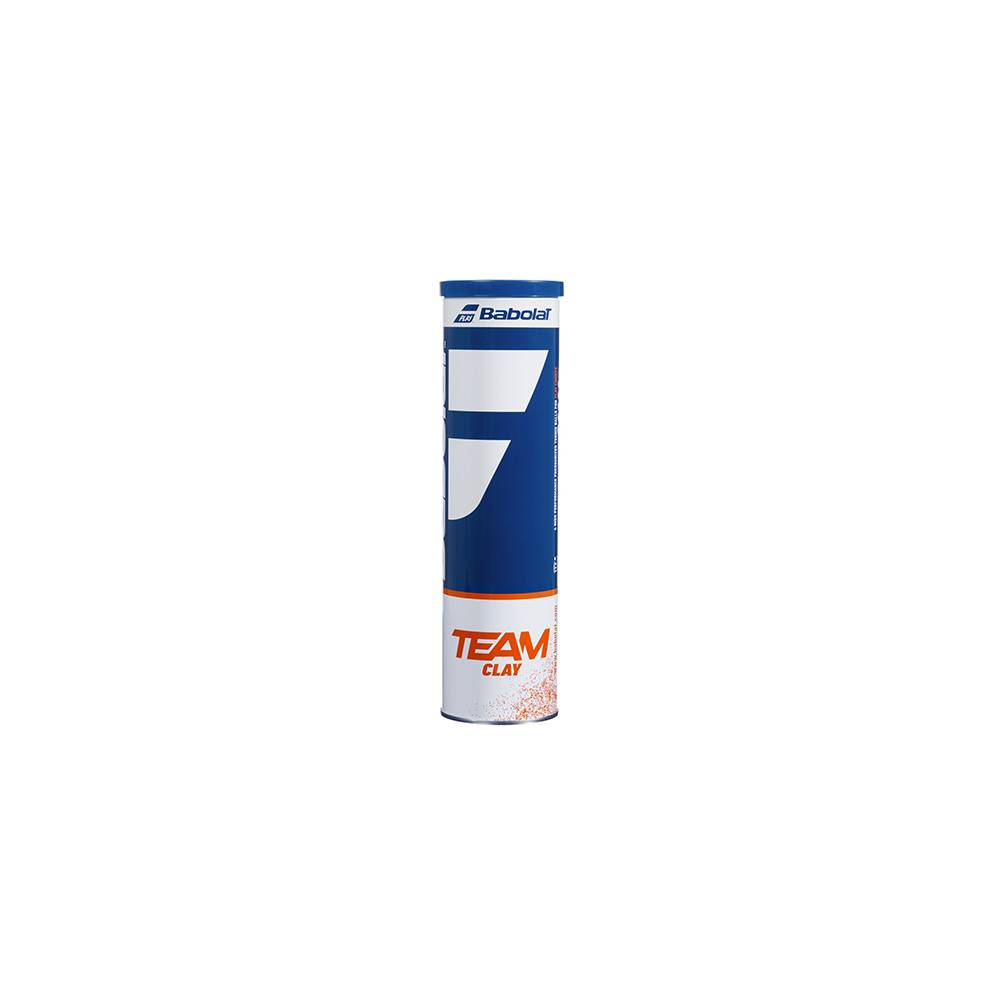 TUBE DE 4 BALLES DE TENNIS BABOLAT TEAM CLAY
