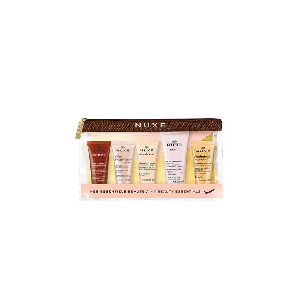 NUXE TROUSSE ESSENTIELS BEAUTE MARRON 5 PIECES