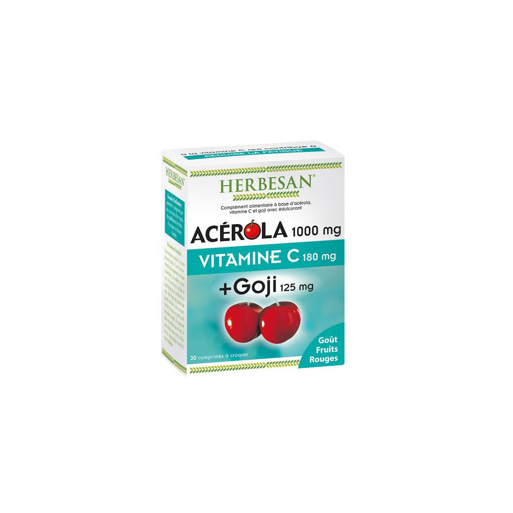 HERBESAN ACÉROLA + GOJI 30 COMPRIMÉS