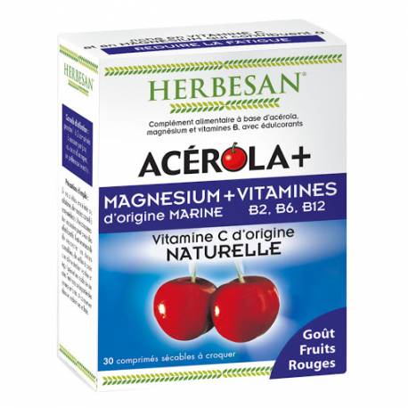 HERBESAN ACÉROLA MAGNESIUM 30 COMPRIMÉS