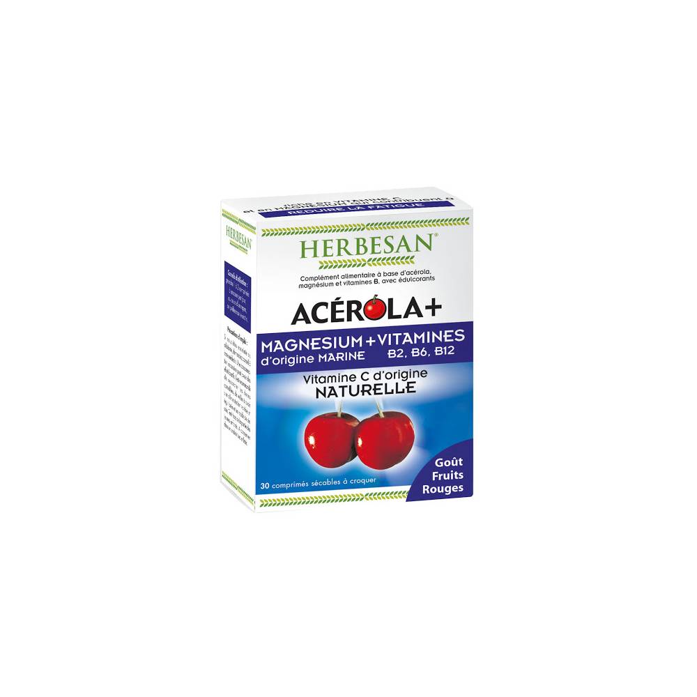 HERBESAN ACÉROLA MAGNESIUM 30 COMPRIMÉS