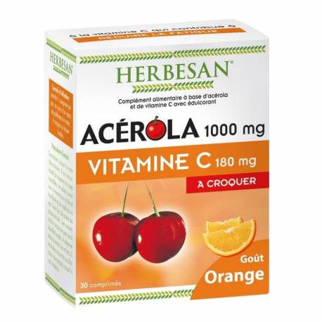 HERBESAN ACÉROLA ORANGE 30 COMPRIMÉS