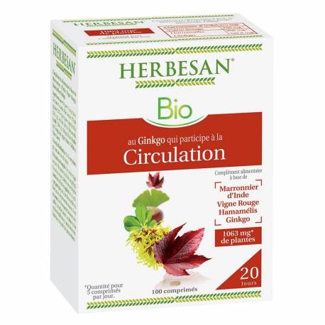 HERBESAN CIRCULATION AU GINKGO AMPOULE 20*15ML