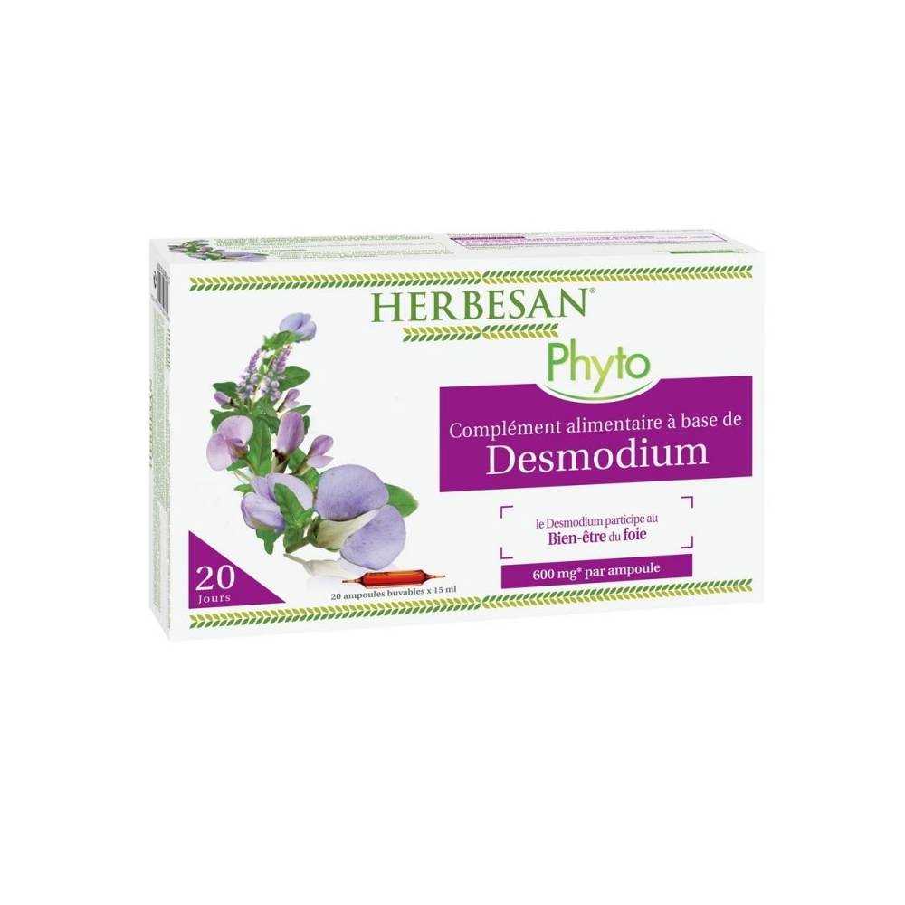 HERBESAN DESMODIUM BIO 600MG AMPOULES 20 X 15ML
