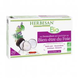 HERBESAN DESMODIUM RADIS NOIR-ARTICHAUT BIO AMPOULES 20 X 15ML