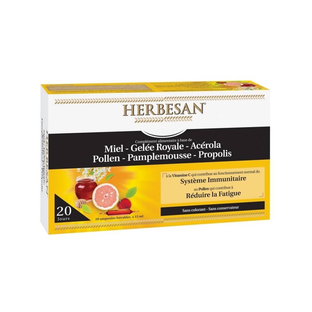 HERBESAN GELEE ROYALE PROPOLIS BIO AMPOULE 20 X 15ML