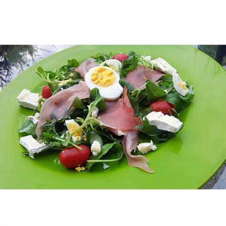 CHEVRE CHAUD ET SA SALADE AU JAMBON DE PAYS