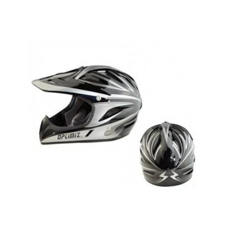 CASQUE OPTIMIZ BMX INTEGRAL RACE GRIS/NOIR