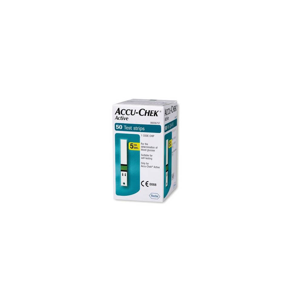 ACCU CHEK ACTIVE BANDELETTES B/50