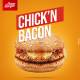 CHICK'N BACON BURGER