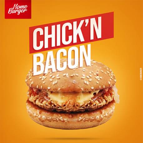 CHICK'N BACON BURGER