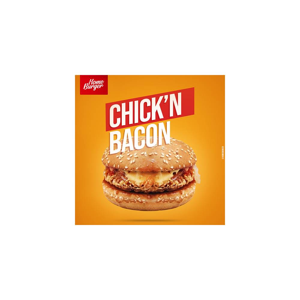 CHICK'N BACON BURGER