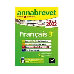 FRANÇAIS 3E - SUJETS & CORRIGÉS