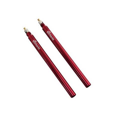 PROLONGATEUR DE VALVE VITTORIA ROUGE 80MM