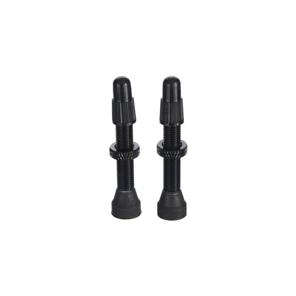 VALVE TUBELESS FUNN BLACK 45MM LENGH 2PCS PRESTA